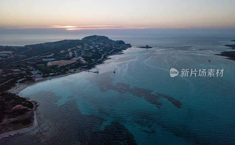 撒丁岛，ITA -鸟瞰图